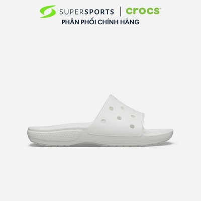 Dép Quai Ngang Unisex Crocs Classic - Trắng - 206121-100