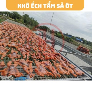 1kg Khô Ếch Đồng Tháp vị ngọt dịu, cay cay, mằn mặn, giòn [Tặng Kèm Sốt Me Chua Cay] - KHÔ THI HÀ