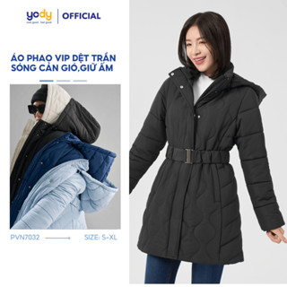 [SALE] Áo Phao Nữ YODY Phao VIP Dài, Mũ Rời, Siêu ấm, Siêu nhẹ TRA - PVN7032