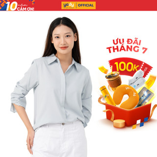 🔥🔥[Đồng giá] Áo sơ mi nữ YODY dài tay, vải nano hạn chế nhăn nhàu, đứng form SMN6164