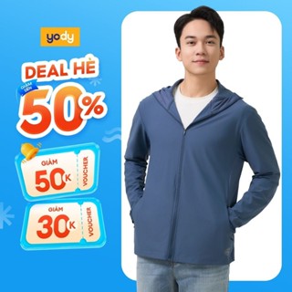 [FS 10%] Áo khoác chống nắng nam YODY thoáng khí, siêu nhẹ, thoải mái, thấm hút tốt, chống tia UV UPF50+ MEJA25S007