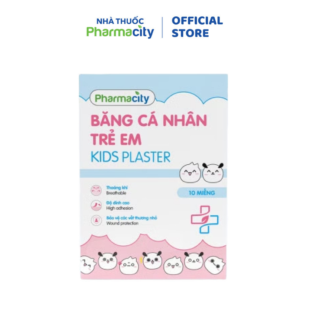 Băng cá nhân trẻ em Pharmacity (10 miếng/hộp)
