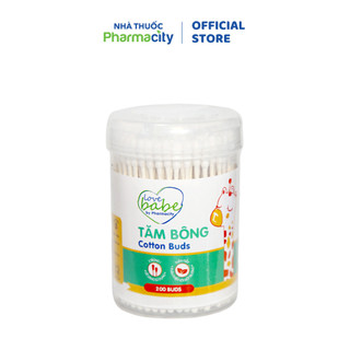 Tăm bông Pharmacity thân giấy cho bé (200 cây/hộp)
