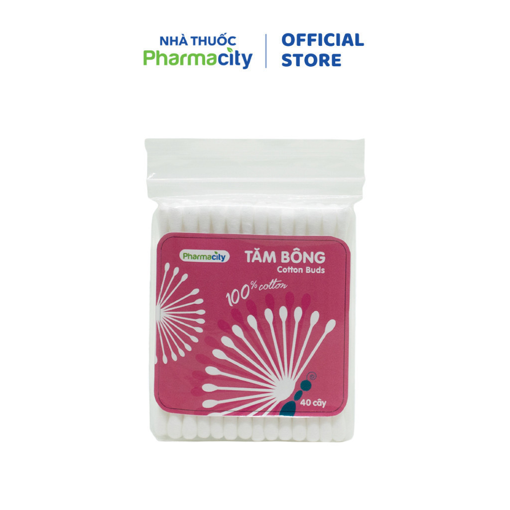 Tăm bông người lớn Pharmacity (40 cây/gói)
