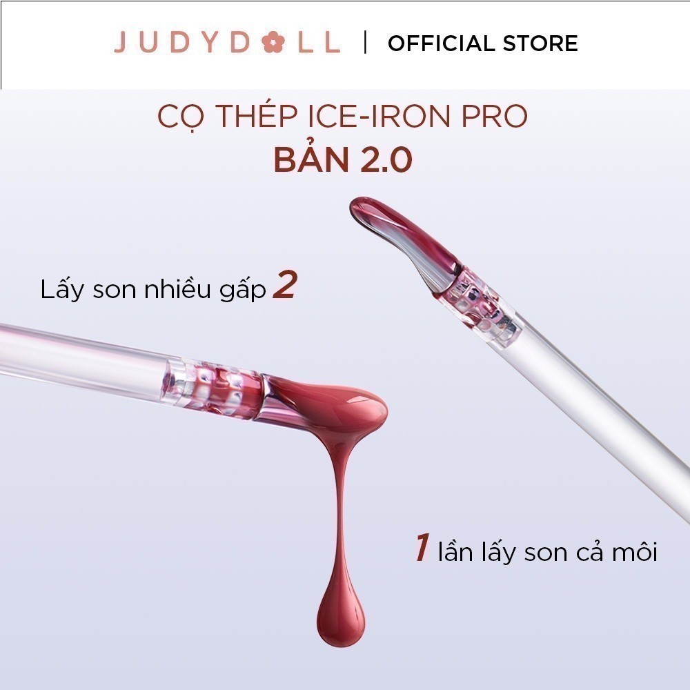 JUDYDOLL Son bóng "Ice-iron" Watery Lip Gloss Lâu trôi Không dính cốc Dưỡng ẩm 2,4g | BigBuy360 - bigbuy360.vn