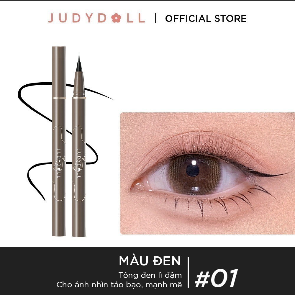 JUDYDOLL Bút kẻ mắt nước Siêu mảnh Slim liquid eyeliner Chống nước Lâu trôi Không lem 0,014mm | BigBuy360 - bigbuy360.vn