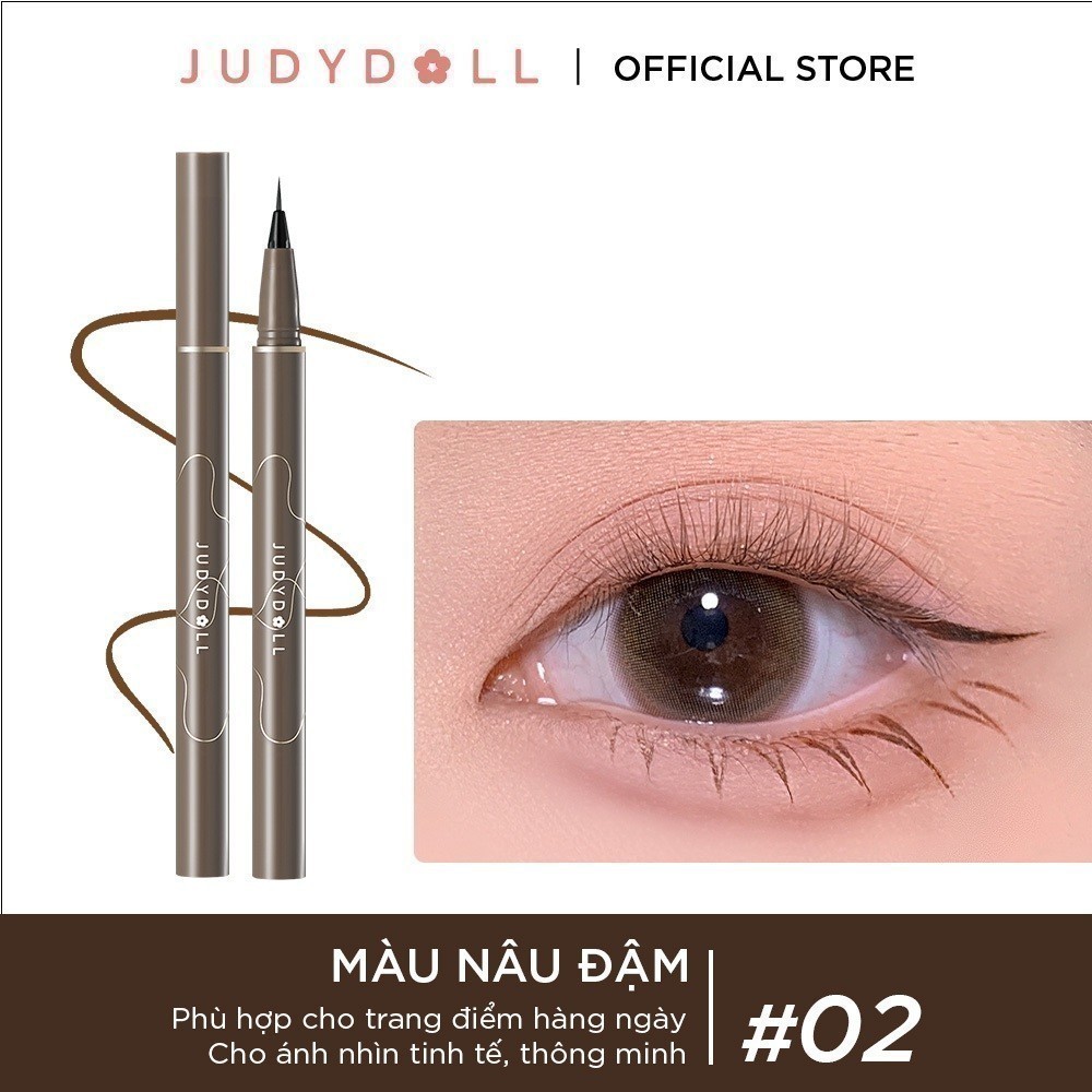 JUDYDOLL Bút kẻ mắt nước Siêu mảnh Slim liquid eyeliner Chống nước Lâu trôi Không lem 0,014mm | BigBuy360 - bigbuy360.vn