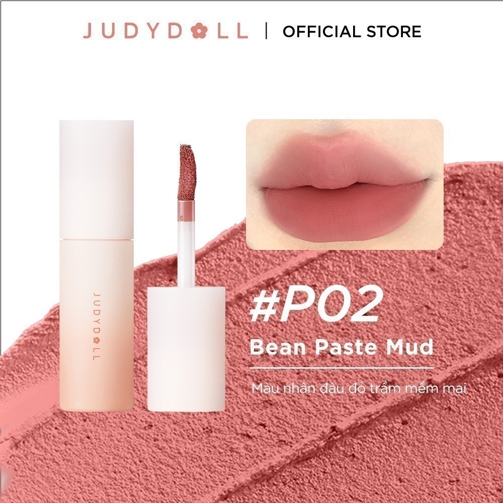 JUDYDOLL Son kem bùn Lip Mud Mịn lì Lâu trôi Che phủ vân môi Không dính cốc 3,3 g | BigBuy360 - bigbuy360.vn