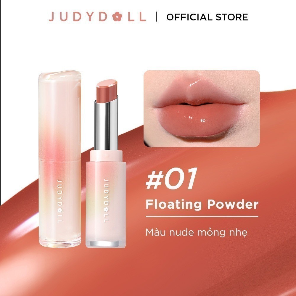 JUDYDOLL Son dưỡng có màu Judydoll Watery Glow Lipstick Dưỡng ẩm Mềm môi Sáng da 3g | BigBuy360 - bigbuy360.vn