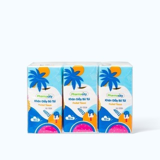 Khăn giấy bỏ túi Pharmacity Tropical Summer (Lốc 6 gói)
