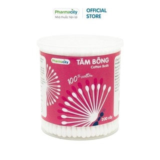 Tăm bông người lớn Pharmacity (200 cây/hộp)
