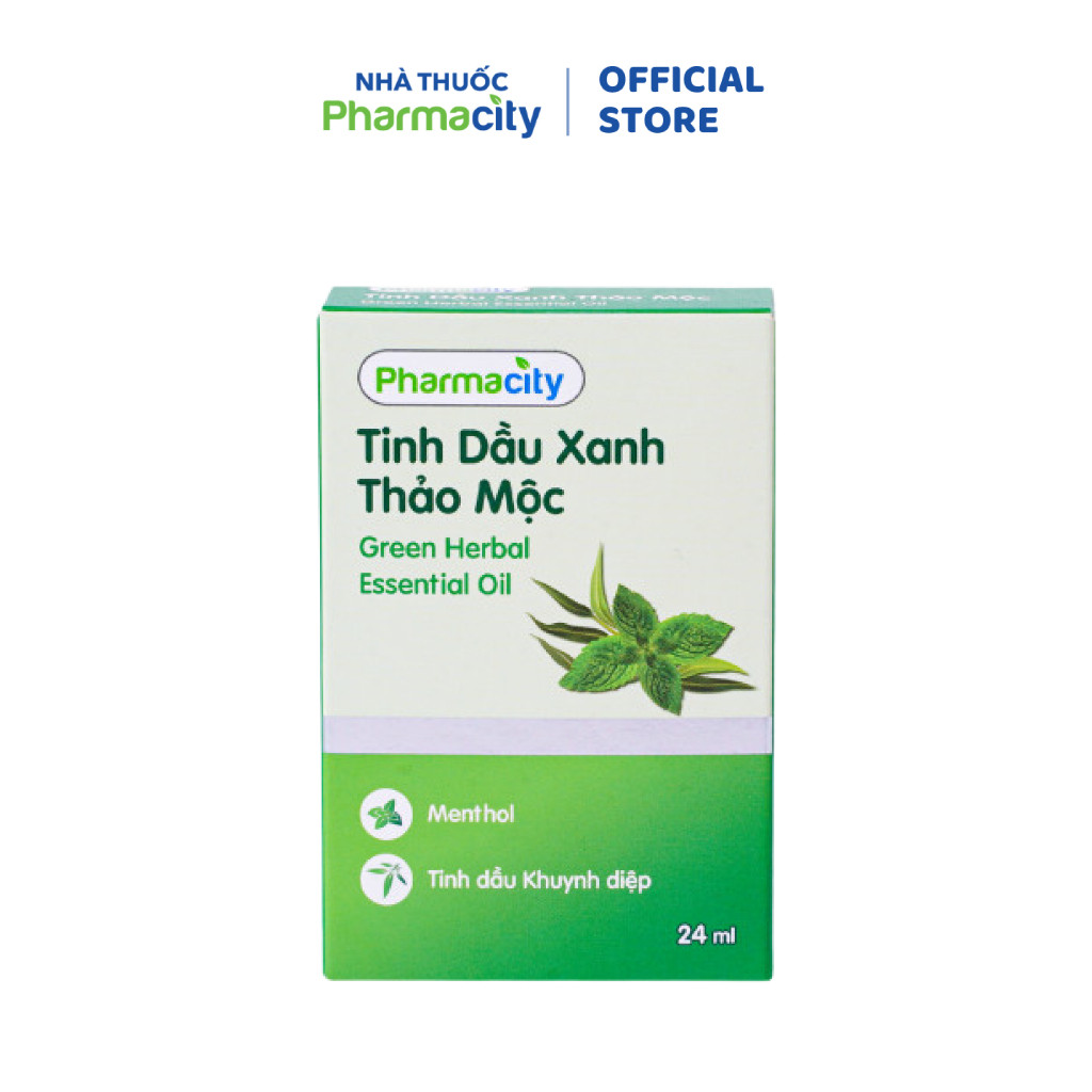 Tinh dầu Pharmacity xanh tinh chất thảo mộc (Chai 24ml)