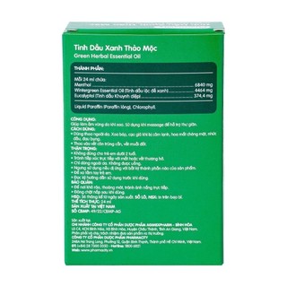 Tinh dầu Pharmacity xanh tinh chất thảo mộc (Chai 24ml)