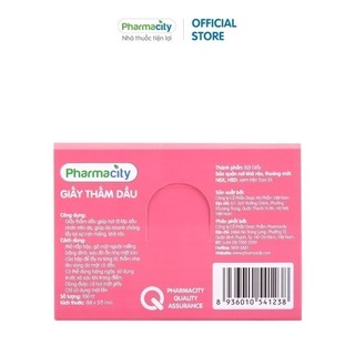 Giấy thấm dầu cơ bản Pharmacity (100 tờ/gói)