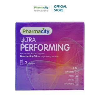 Bao cao su Pharmacity Ultra Performing (Hộp 3 cái)