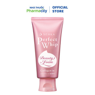 Sữa rửa mặt Senka cung cấp collagen và độ ẩm giúp da căng mịn Perfect Whip Collagen In (120g)