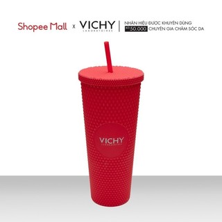 [HB GIFT – Quà tặng không bán] Ly đựng nước Vichy gai đỏ