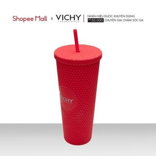 [HB GIFT – Quà tặng không bán] Ly đựng nước Vichy gai đỏ