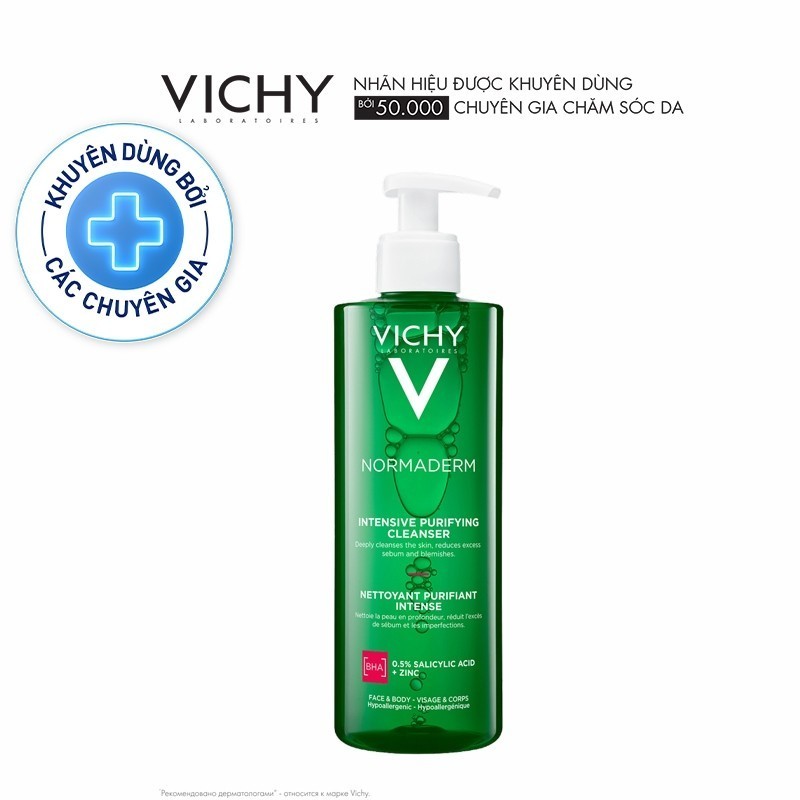 Sữa rửa mặt dạng gel làm sạch sâu giảm bã nhờn Vichy Normaderm Phytosolution | BigBuy360 - bigbuy360.vn