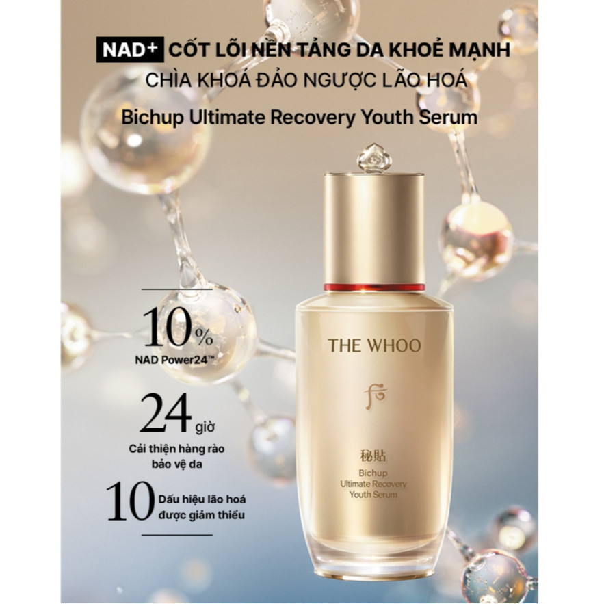 [THE WHOO OFFICIAL] Tinh chất tự sinh chống lão hóa thế hệ thứ 4 THE WHOO Bichup Ultimate Recovery Youth Serum 50ml | BigBuy360 - bigbuy360.vn