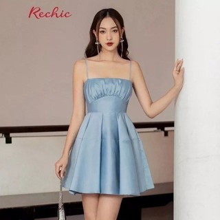 RECHIC Đầm Ngắn Lucian dáng hai dây chiết eo trẻ trung gợi cảm