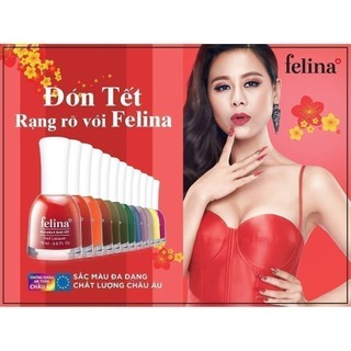 Sơn móng tay Felina 18ml - Màu Nâu Sẫm - Code CS880
