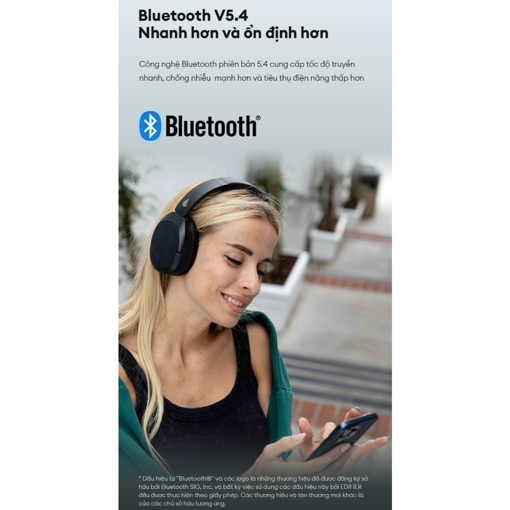 Tai Nghe Bluetooth Chụp Tai EDIFIER W830NB | Chống Ồn Chủ Động | Thời Gian Sử Dụng Tới 96H | Bảo Hành 15 Tháng | BigBuy360 - bigbuy360.vn