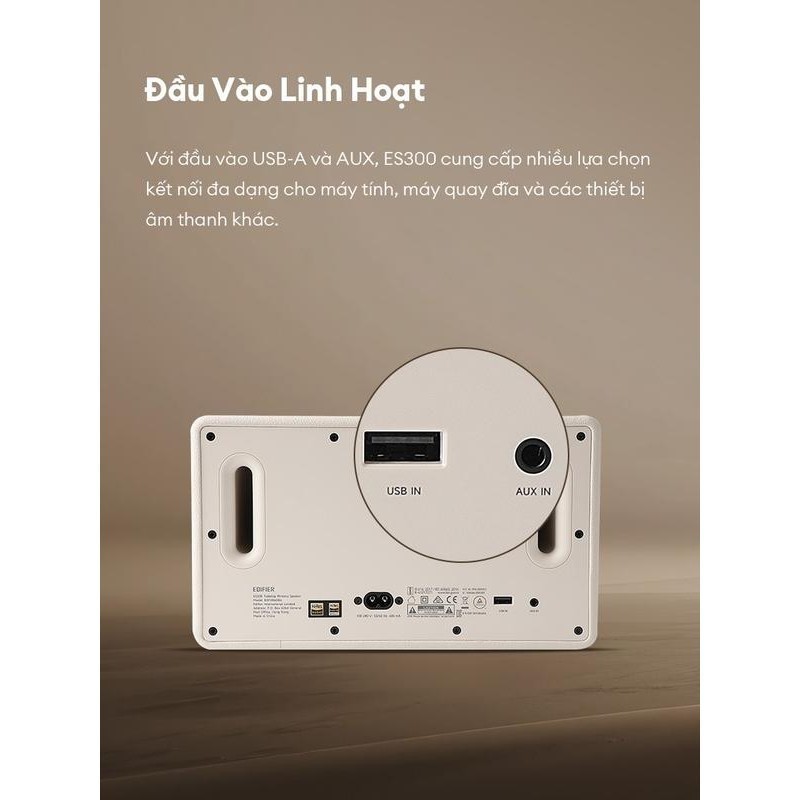 Loa Bluetooth Để Bàn EDIFIER ES300 | Công Suất 60W | Thời Gian Sử Dụng Tới 12H | Tích Hợp Đèn Led | Bảo Hành 15 Tháng | BigBuy360 - bigbuy360.vn