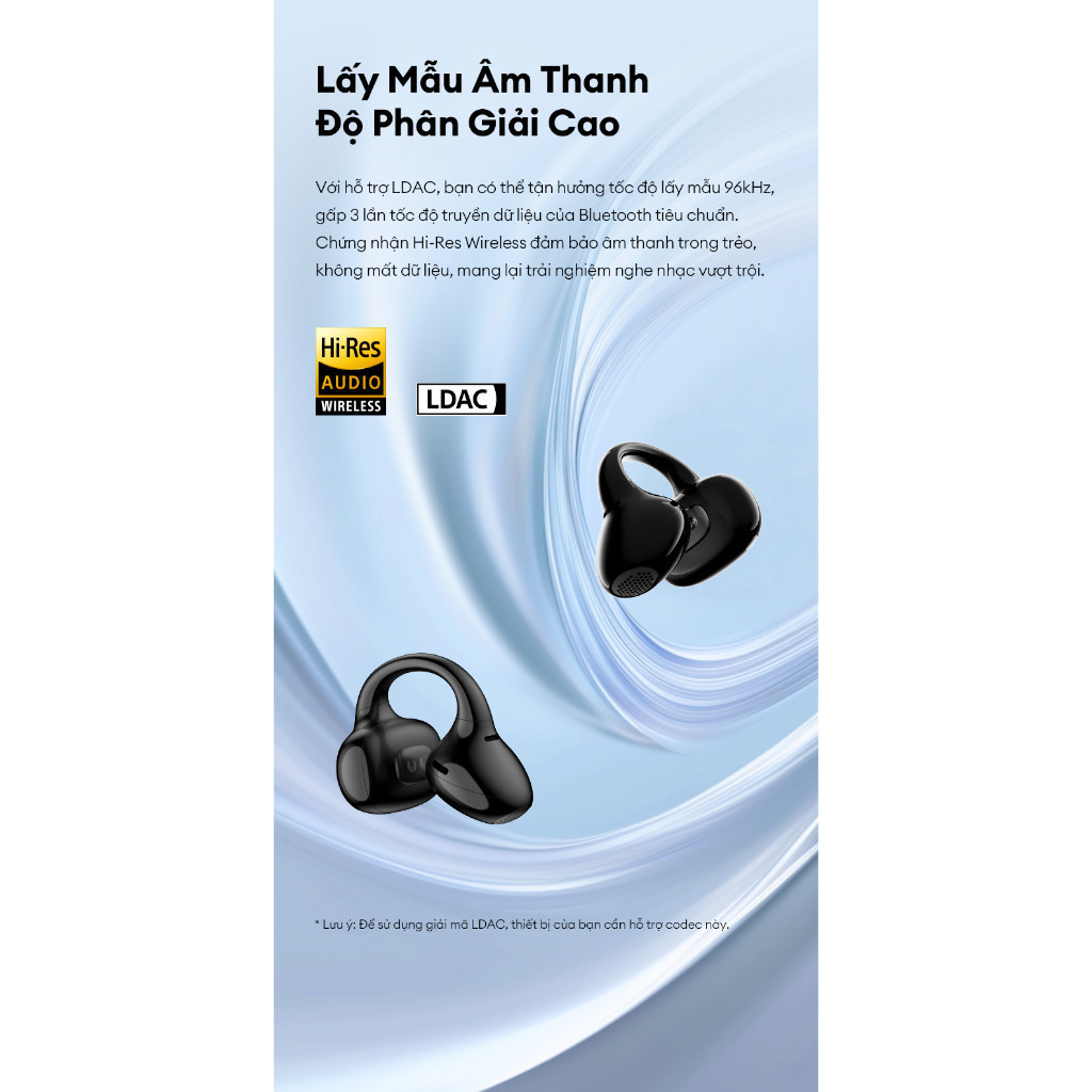 Tai Nghe Bluetooth EDIFIER LolliClip | Thiết Kế Kẹp Vành Tai | Thời Gian Sử Dụng Tới 36H | Bảo Hành 15 Tháng | BigBuy360 - bigbuy360.vn