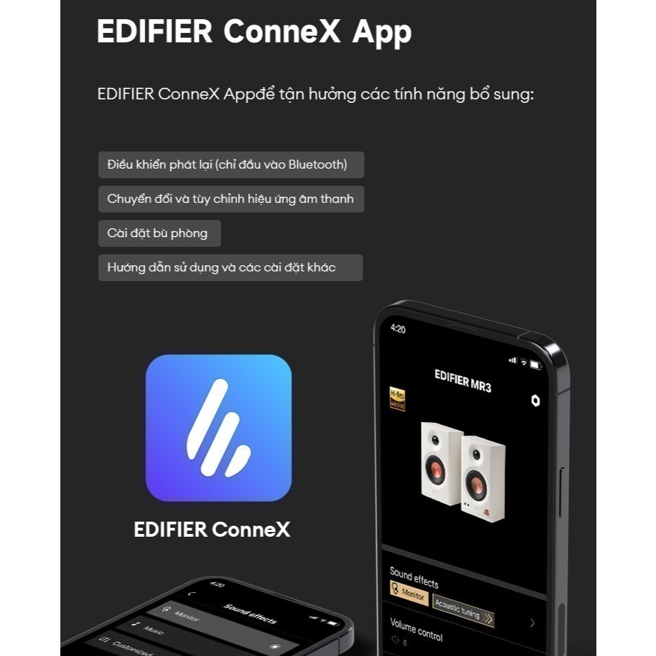Loa Kiểm Âm Bluetooth EDIFIER MR3/MR5 | Công Suất 36W | Bluetooth 5.4 | 2 Chế Độ Kiểm Âm & Nghe Nhạc | Bảo Hành 15 Tháng | BigBuy360 - bigbuy360.vn
