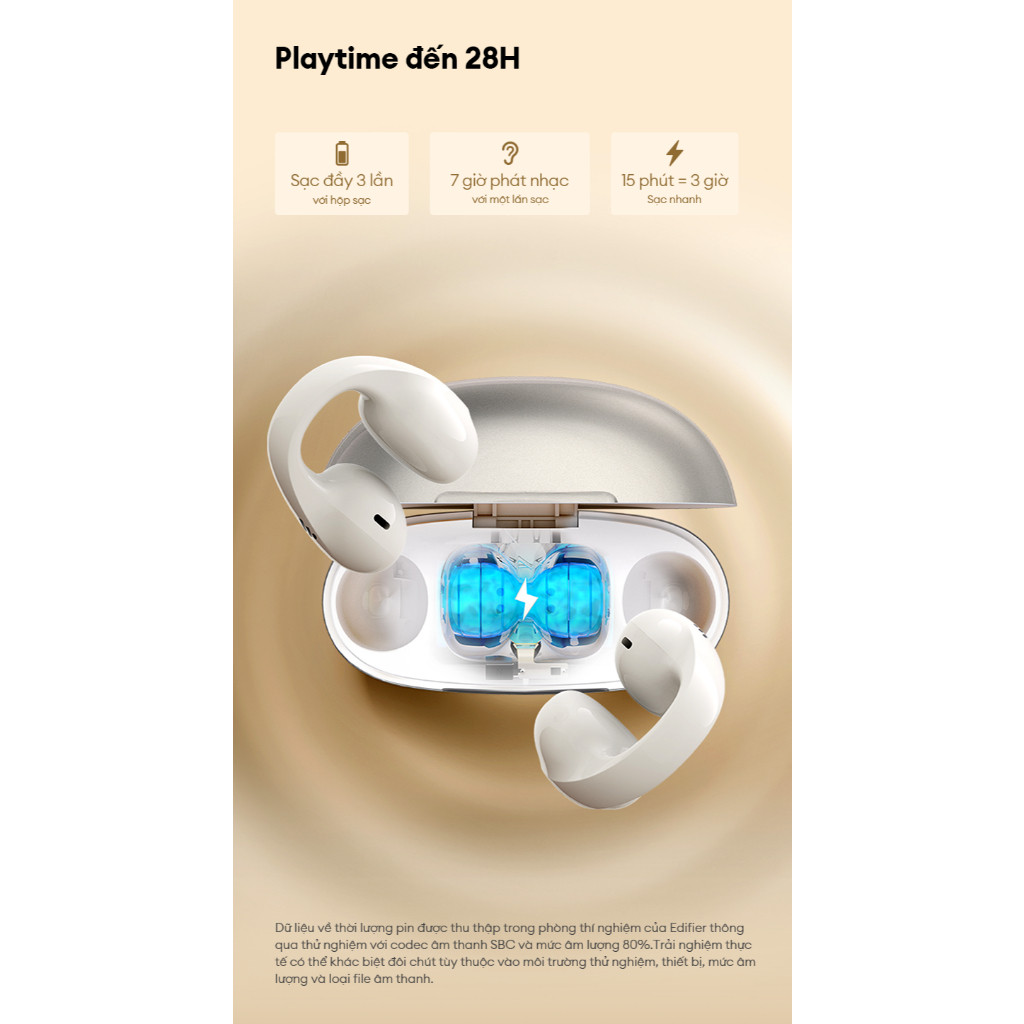 Tai Nghe Bluetooth EDIFIER COMFO C | Thiết Kế Kẹp Vành Tai | Thời Gian Sử Dụng Tới 30H | Bảo Hành 15 Tháng | BigBuy360 - bigbuy360.vn