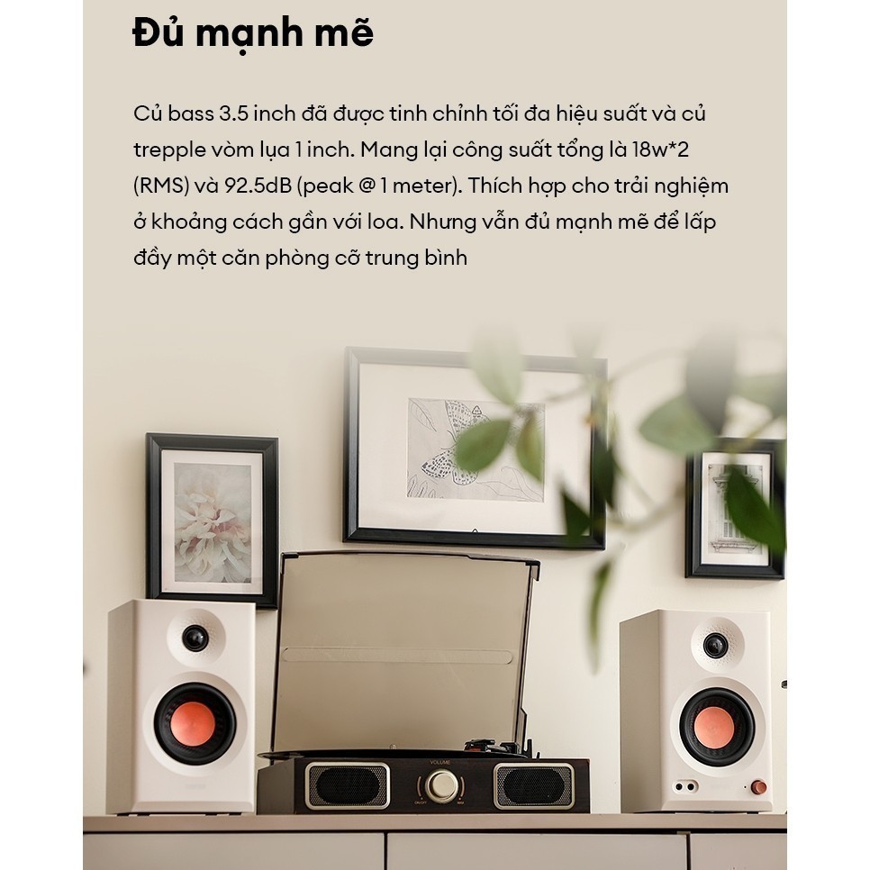 Loa Kiểm Âm Bluetooth EDIFIER MR3/MR5 | Công Suất 36W | Bluetooth 5.4 | 2 Chế Độ Kiểm Âm & Nghe Nhạc | Bảo Hành 15 Tháng | BigBuy360 - bigbuy360.vn