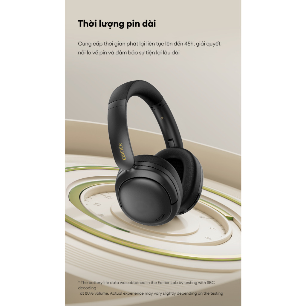 Tai Nghe Chụp Tai Bluetooth EDIFIER W800BT SE | Thời Gian Sử Dụng Đến 45h | Bluetooth 5.4 | Bảo Hành 15 Tháng | BigBuy360 - bigbuy360.vn