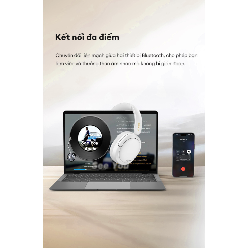 Tai Nghe Chụp Tai Bluetooth EDIFIER W800BT SE | Thời Gian Sử Dụng Đến 45h | Bluetooth 5.4 | Bảo Hành 15 Tháng | BigBuy360 - bigbuy360.vn