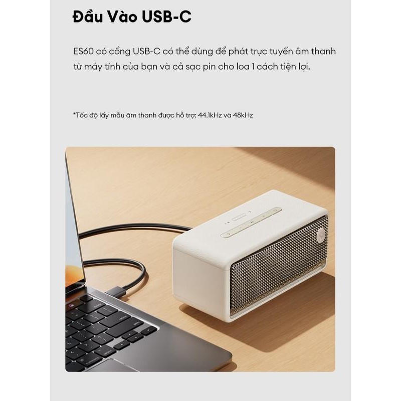 Loa Bluetooth Di Động EDIFIER ES60 | Công Suất 34W | Thời Gian Sử Dụng Đến 9H | Bảo Hành 15 Tháng | BigBuy360 - bigbuy360.vn