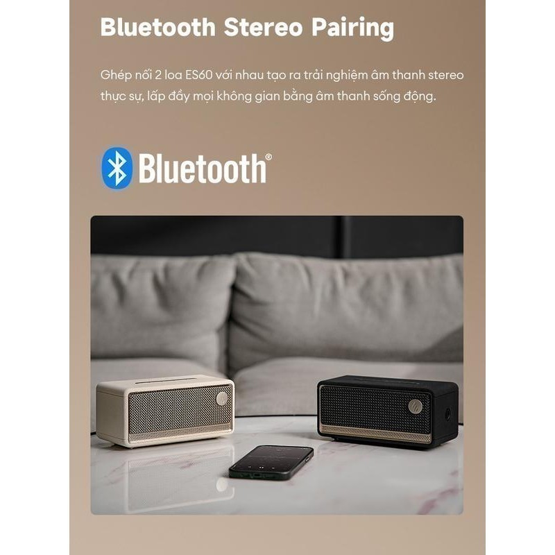 Loa Bluetooth Di Động EDIFIER ES60 | Công Suất 34W | Thời Gian Sử Dụng Đến 9H | Bảo Hành 15 Tháng | BigBuy360 - bigbuy360.vn