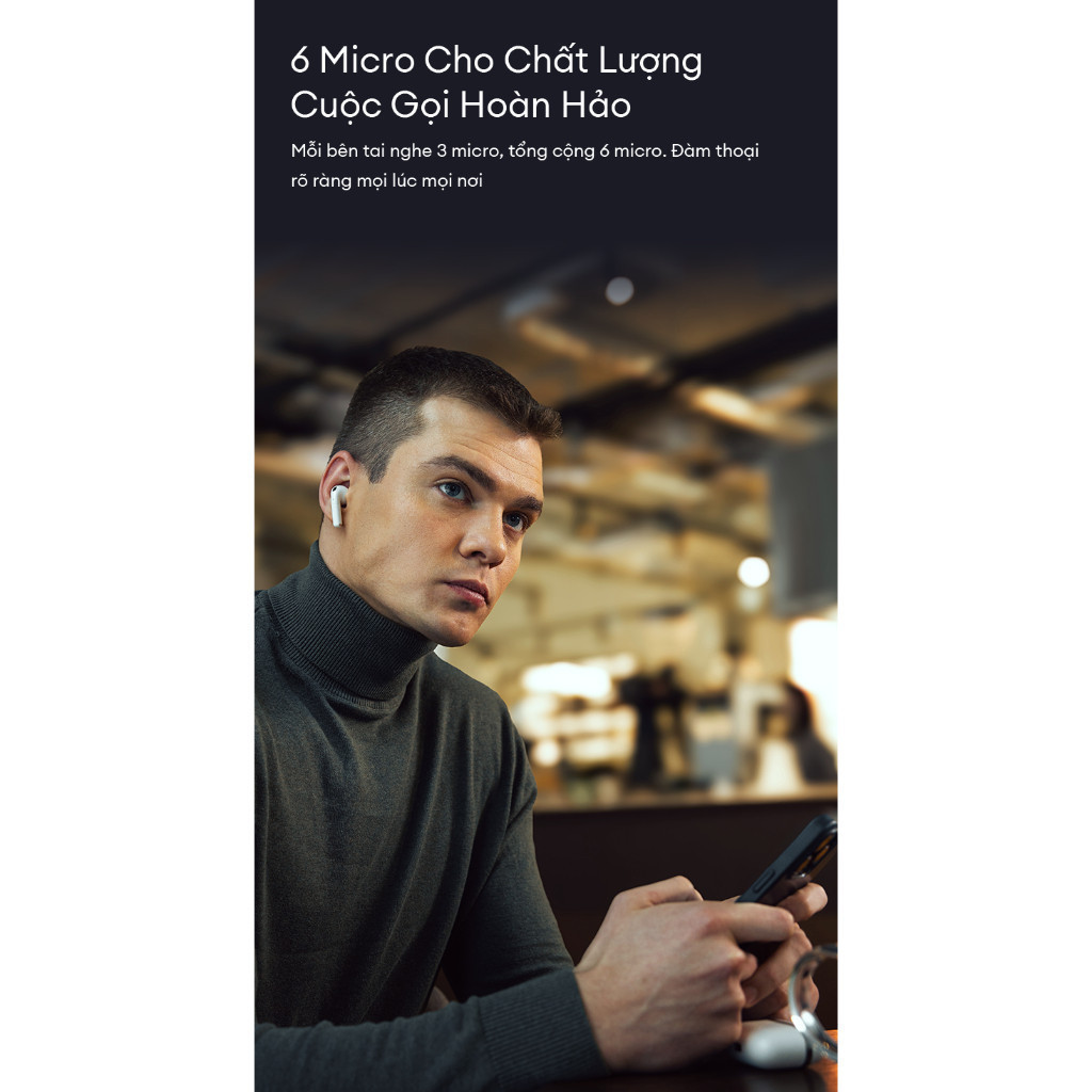 Tai Nghe Bluetooth Nhét Tai EDIFIER W260NC | Khử Ồn Chủ Động | Thời Gian Sử Dụng Đến 32H | Bảo Hành 15 Tháng | BigBuy360 - bigbuy360.vn