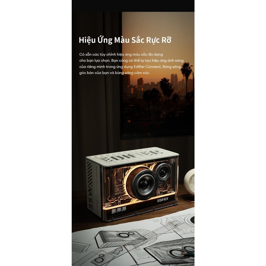 Loa Bluetooth Để Bàn EDIFIER QD35 | Công Suất 40W | Bluetooth 5.3 | Hi-Res Audio | Công Nghệ Sạc GaN | Bảo Hành 15 Tháng | BigBuy360 - bigbuy360.vn
