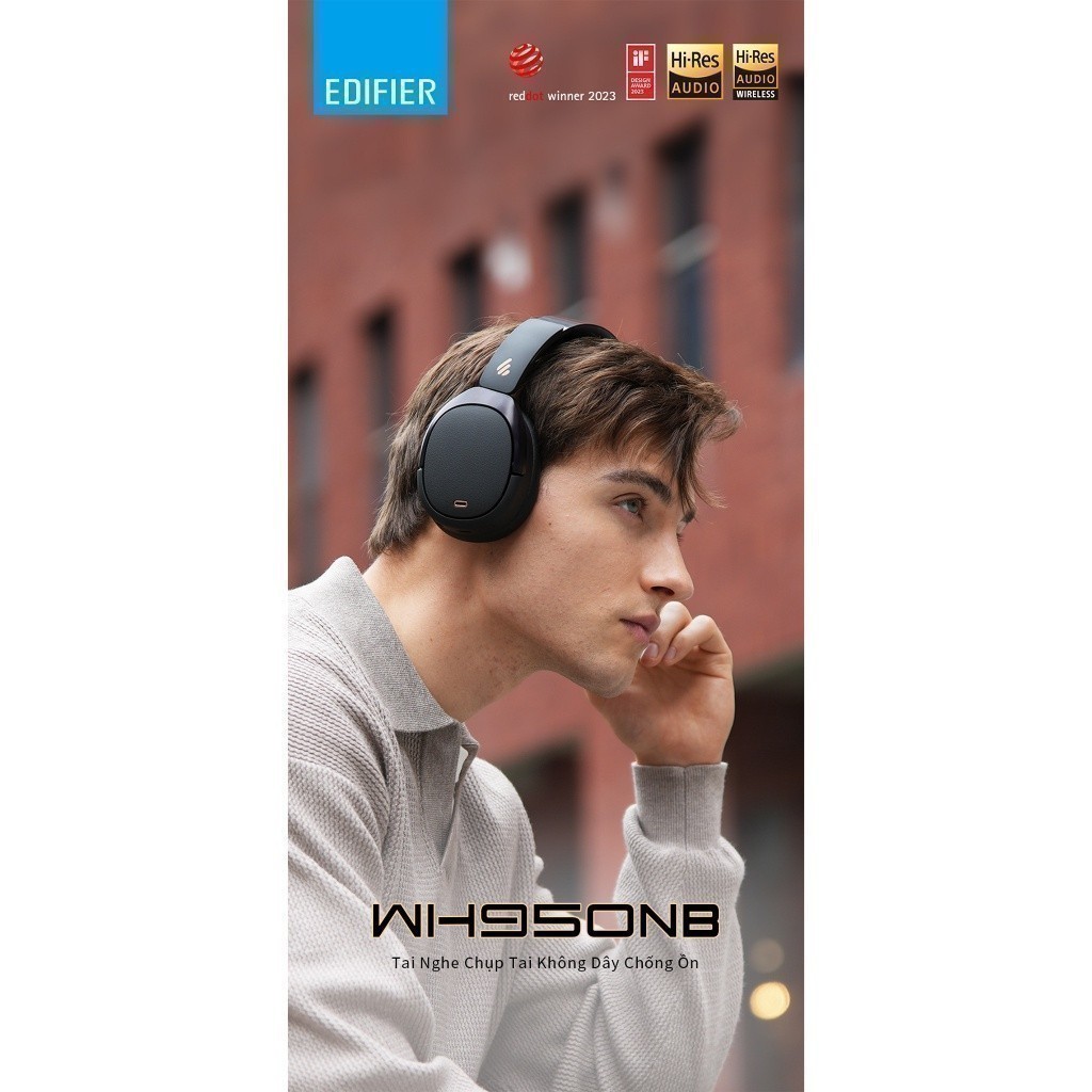 Tai Nghe Bluetooth Chụp Tai EDIFIER WH950NB/W80 | Chống Ồn Chủ Động | Thời Gian Sử Dụng Đến 55H | Bảo Hành 15 Tháng | BigBuy360 - bigbuy360.vn