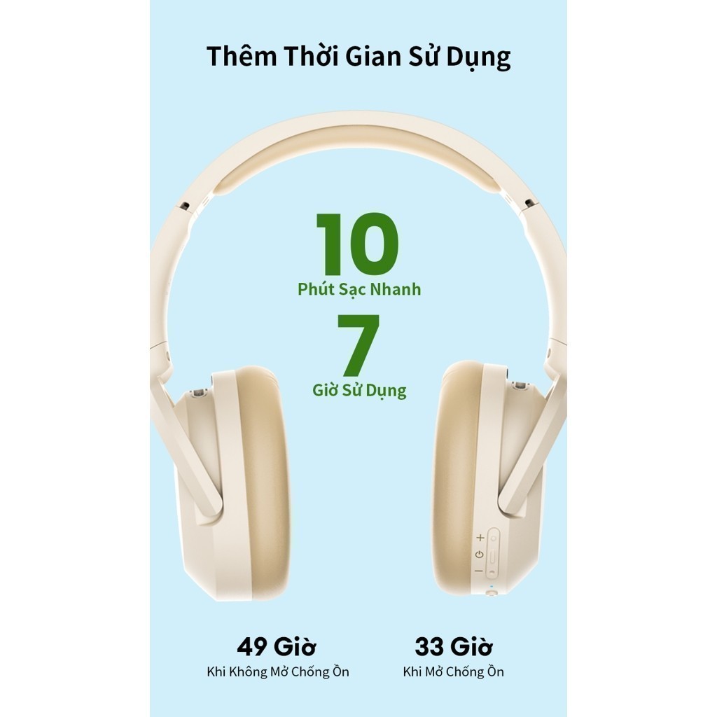 Tai Nghe Bluetooth Chụp Tai EDIFIER W820NB / W820NB PLUS | Chống Ồn Chủ Động | Sử Dụng Đến 49H | Bảo Hành 15 Tháng | BigBuy360 - bigbuy360.vn