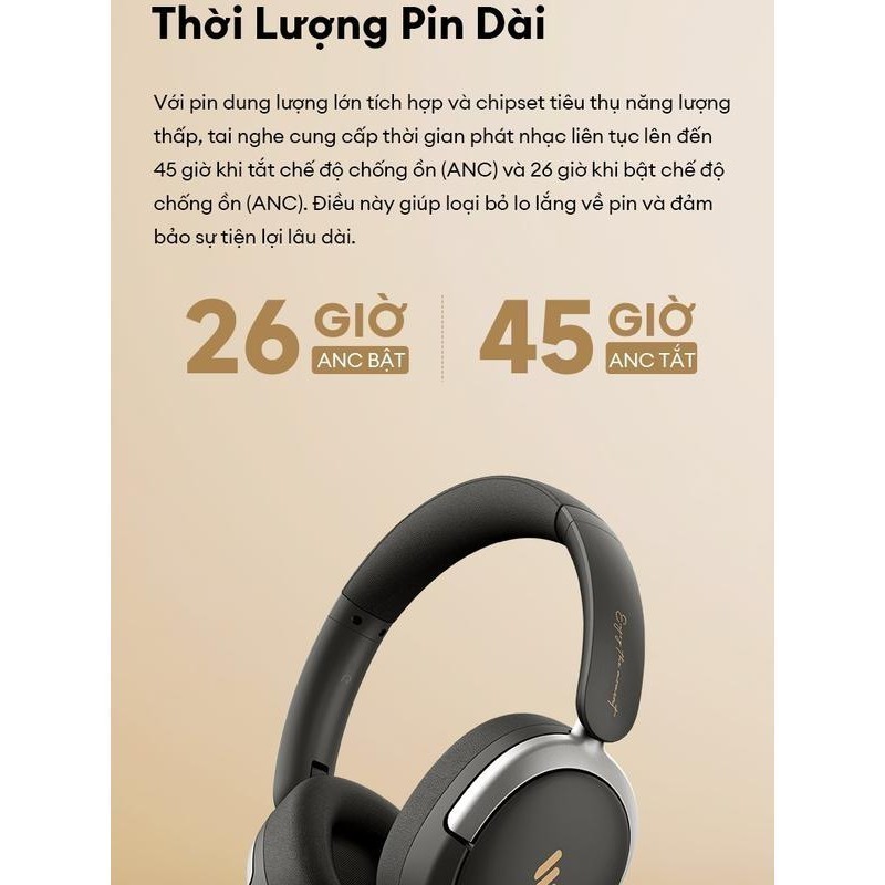 Tai Nghe Bluetooth Chụp Tai Không Dây EDIFIER ATOM MAX - Chế Độ Khử Ồn - Chơi Nhạc Tới 45H - Gấp Gọn - 15 Tháng Bảo Hành | BigBuy360 - bigbuy360.vn