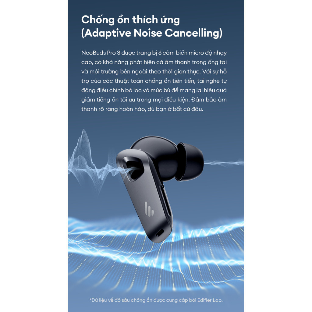 Tai Nghe Bluetooth Chống Ồn EDIFIER NEOBUDS PRO 3/NEOBUDS SERIES - Âm Thanh Hi-Res - Pin Đến 36H - 15 Tháng Bảo Hành | BigBuy360 - bigbuy360.vn
