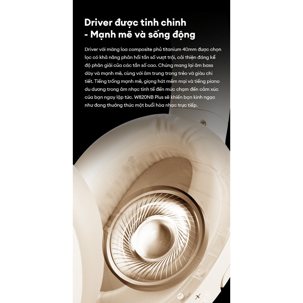 Tai Nghe Chụp Tai Bluetooth Chống Ồn EDIFIER W820NB/W820NB PLUS - Âm Thanh Hi-Res - Pin Đến 49H - 15 Tháng Bảo Hành | BigBuy360 - bigbuy360.vn