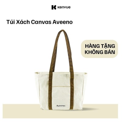 [GIFT] Túi Xách Canvas Aveeno (Mẫu mới)