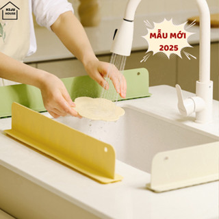 Tấm chắn nước silicon dùng cho bồn rửa bát bàn bếp ngăn bắn nước dầu mỡ vệ sinh sạch sẽ HALLY-CN01
