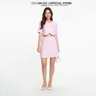 [CÒN SIZE S, M] Set Đồ Nữ Chất Linen Hồng Pastel N&M Pastel Collection NINOMAXX 2203047