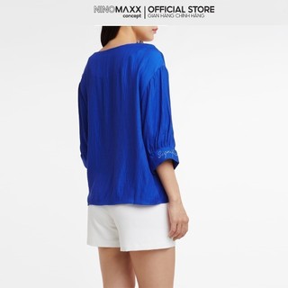 [CÒN SIZE S] N&M Áo sơ mi nữ thời trang cổ tim 1911039
