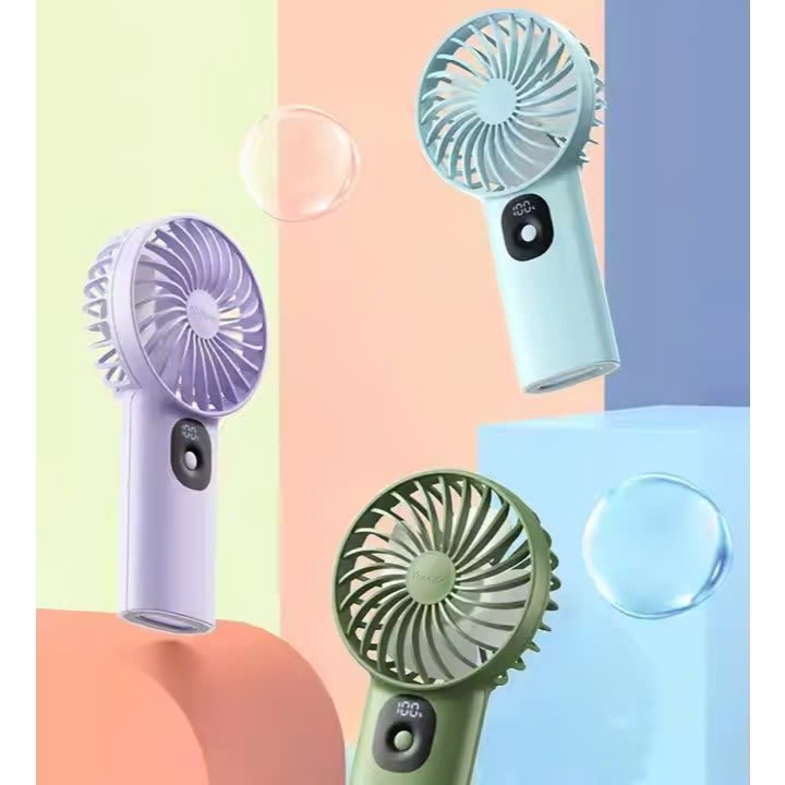 Quạt tích điện cầm tay mini Yoobao F3PL 8000/10000mAh | 3W | 3 cấp độ gió tùy chỉnh | Màn hình LED | Bảo hành 12 tháng