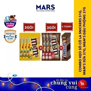 [LivexSalim 9.9 - Độc quyền deal hời] Combo Kẹo Sô Cô La Snickers, M&M's Sữa, M&M's Đậu Phộng