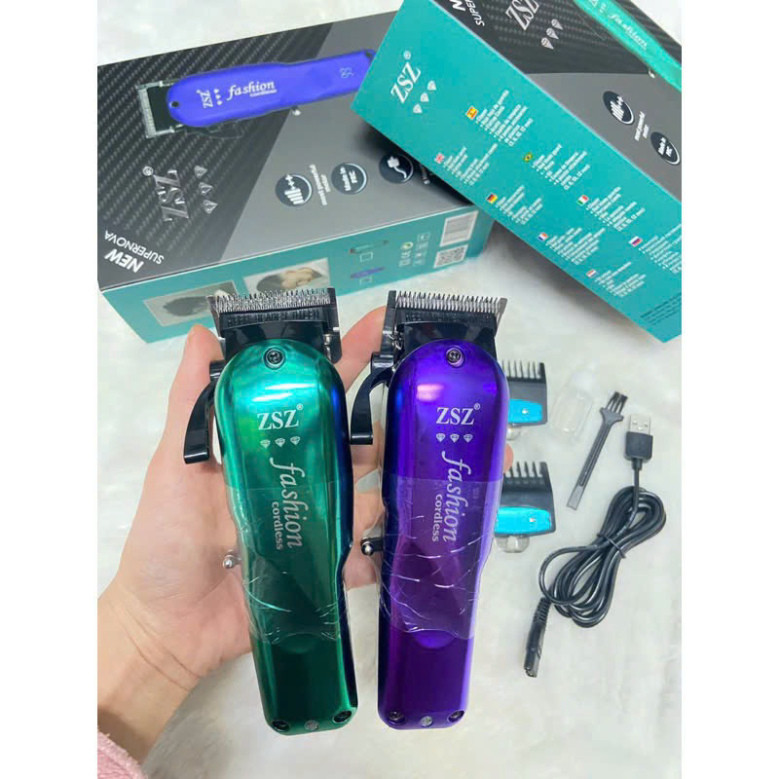 Tông Đơ N66 ZSZ Xanh Lưỡi Đơn, Tím Lưỡi Kép Chuyên Nghiệp  - Hoangrandy